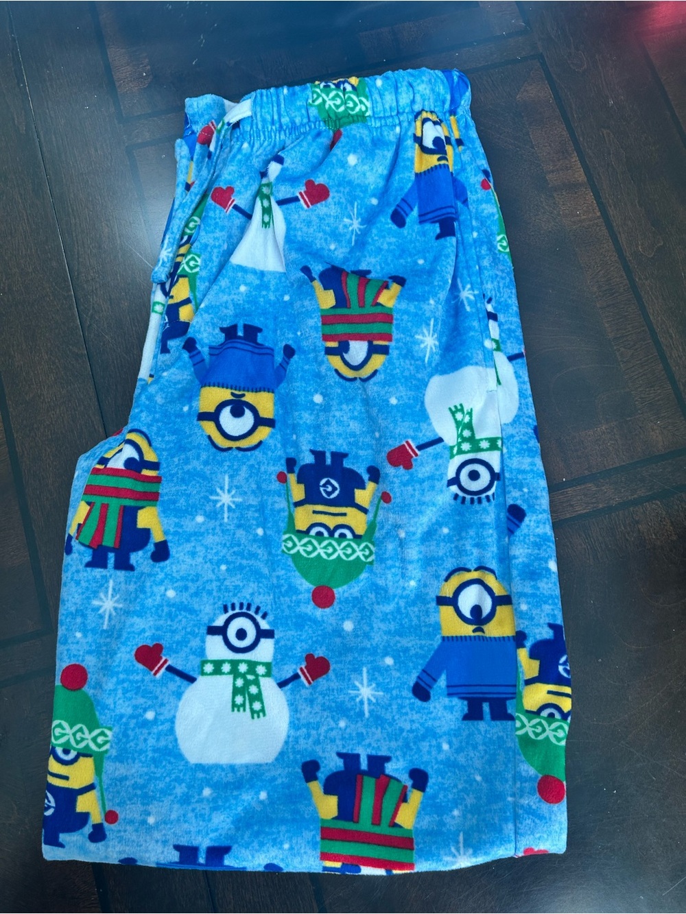 Men’s Minions Christmas  Fleece Lounge Pants - Blue